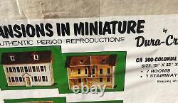 Vintage Dura Craft Colonial Dollhouse Wood Kit Mansion in Miniature CH300