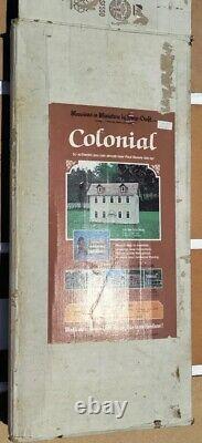 Vintage Dura Craft Colonial Dollhouse Wood Kit Mansion in Miniature CH300