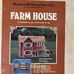 Vintage Dura-Craft Farm House Kit Miniature Doll House OPEN BOX