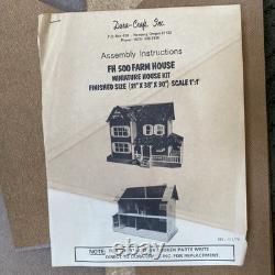 Vintage Dura-Craft Farmhouse Dollhouse Kit FH500 1970s Mansions in Miniature