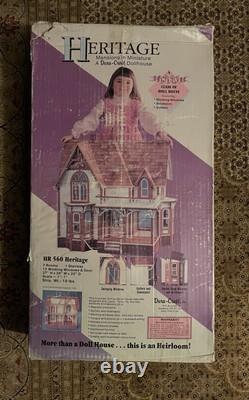 Vintage Dura Craft Heritage Dollhouse Kit Victorian Mansion HR 560 2 Story NEW