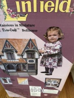 Vintage Dura-Craft Linfield Mansions in Miniature Dollhouse Complete