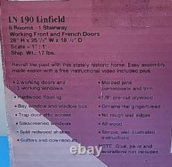 Vintage Dura-Craft Linfield Mansions in Miniature Dollhouse Complete