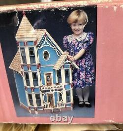 Vintage Dura Craft San Franciscan Mansion Dollhouse kit Open Box missing video