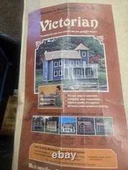 Vintage Dura-Craft Victorian Wooden Dollhouse Kit VH-600 New In Open Box