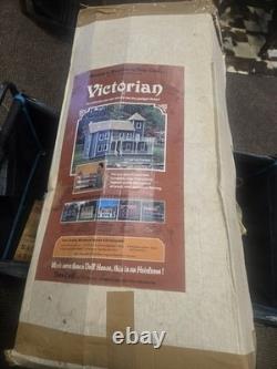 Vintage Dura-Craft Victorian Wooden Dollhouse Kit VH-600 New In Open Box