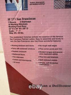Vintage Dura-Craft Wood Dollhouse Kit San Franciscan Mansion SF 555 NEW SEALED