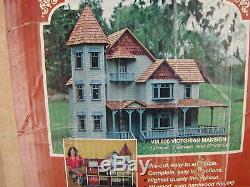 Vintage Dura-craft Victorian Mansion Vm-800 Dollhouse Complete Huge Free Ship