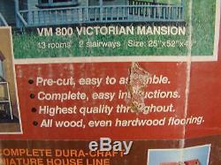Vintage Dura-craft Victorian Mansion Vm-800 Dollhouse Complete Huge Free Ship