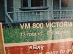 Vintage Dura-craft Victorian Mansion Vm-800 Dollhouse Complete Huge Free Ship