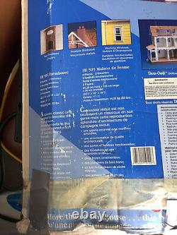 Vintage Farmhouse Dura Craft FH 505 Miniature Wooden Doll House Kit 8 Room New