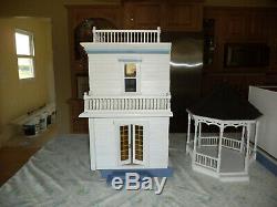 Vintage Foxhall Manor Dollhouse WITH 2 ADDITIONS-GAZEBO-ELECTRIC-WALMER CO