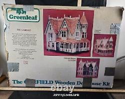 Vintage Greenleaf The Garfield Dollhouse Wood Dollhouse Kit Complete Open Box