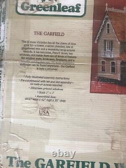 Vintage Greenleaf The Garfield Wood Dollhouse Kit 1981 For Parts Incomplete