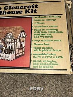 Vintage Greenleaf Wooden Dollhouse The Glencroft Kit No. Ds-1 Nos