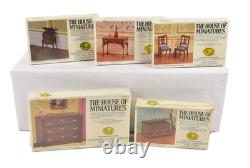 Vintage House of Miniatures 112 Scale Kit Lot (5) NEW Sealed Hepplewhite/Chip