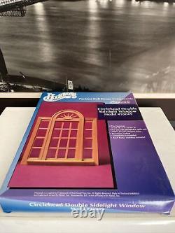 Vintage Houseworks playscale Rare #95049 Circle Head Double Sidelight Window NEW