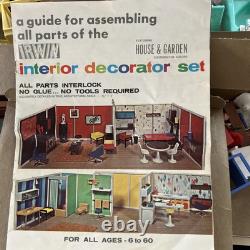 Vintage Irwin MCM Interior Decorator Dollhouse Set/kits Original Boxes