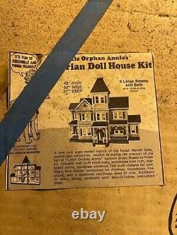 Vintage Little Orphan Annie Victorian Wood Dollhouse New in box Kit 901