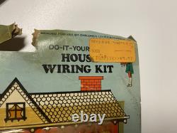 Vintage Lot Doll House Miniatures Chairs Mirror and House Wiring Kit