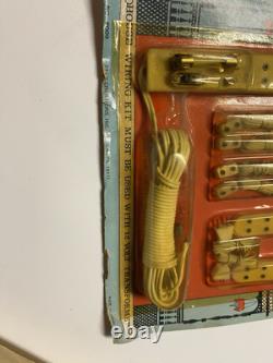 Vintage Lot Doll House Miniatures Chairs Mirror and House Wiring Kit