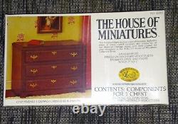 Vintage Lot Of 4 House Of Miniatures Exacto Kits Bed 2 Dressers Stand 1977