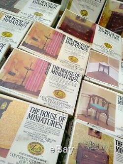 Vintage Lot of 46 NIB House of Miniatures Chippendale Dollhouse Kits QUEEN ANNE
