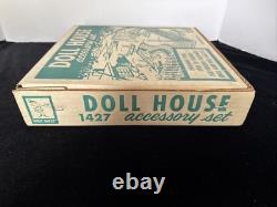 Vintage Louis Marx Dollhouse Pool & Playground Add On Kit Rare NOS OPEN BOX