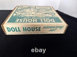 Vintage Louis Marx Dollhouse Pool & Playground Add On Kit Rare NOS OPEN BOX
