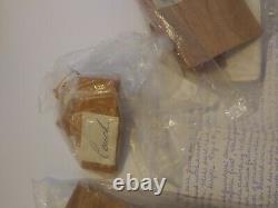 Vintage Miniature Dollhouse Furniture Wood Kits DIY LOT Unassembled Craft Pieces