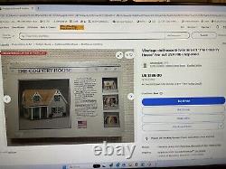 Vintage NEW 1989 GG Products Dollhouse & Furniture Kit The Country House USA