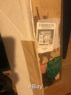 Vintage NEW Dura-Craft Wood Farm House Dollhouse Kit FH505 Old Stock 1993