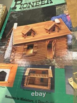 Vintage Pioneer Log Cabin Miniature DURA-CRAFT Dollhouse #PR 179 Real Wood READ