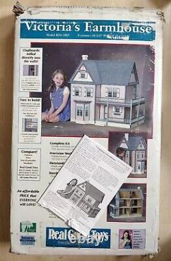 Vintage Real Good Toys Victoria's Farmhouse Miniature Dollhouse Kit Open Box