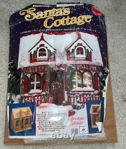 Vintage Santa's Cottage Radmark Wood Dollhouse Kit With 3x's Bonus Furniture
