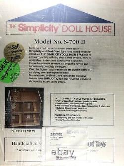 Vintage Simplicity DOLLHOUSE Kit Real Good Toys S-700D Sealed NEW