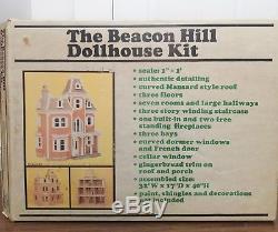 Vintage The Beacon Hill Dollhouse Kit Victorian Mansion Greenleaf Complete