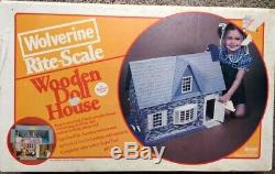 Vintage Wolverine Rite-Scale Wooden Doll House Kit NO. 830, New