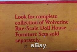 Vintage Wolverine Rite-Scale Wooden Doll House Kit NO. 830, New