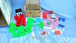 Vintage Wooden Doll House Including Furniture 20 across. (See Pictures)