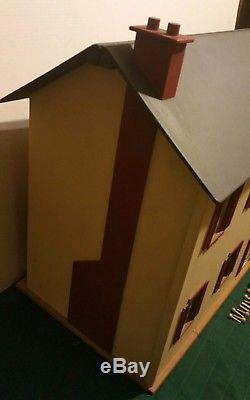 Vtg 1970s WALMER DOLL HOUSES Virginia USA Wood CHILDREN'S Large Dollhouse Kit