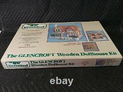 Vtg 1983 Greenleaf The Glencroft Wooden English Tudor Dollhouse Assembly Kit