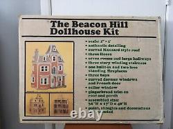 Vtg 1983 Greenleaf Wooden Dollhouse Kit The Beacon Hill DS-2 Original Made USA