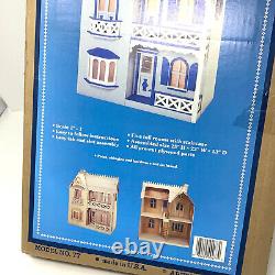 Vtg 80s Artply The Allison Wooden Doll House Kit Model No. 77 Wood USA Cottage