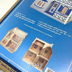 Vtg 80s Artply The Allison Wooden Doll House Kit Model No. 77 Wood USA Cottage