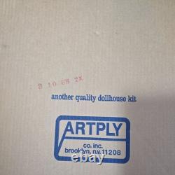 Vtg Artply Co Tiffani Wood Dollhouse Model Kit 1 To 1' Scale Partially Done #22