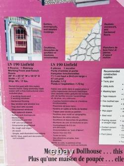 Vtg Linfield Mansions In Miniature Doll House Kit LN-190 1994 New Open Box