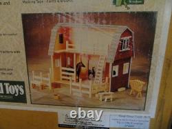Vtg New Real Good Toys Ruff N' Rustic All American Barn Dollhouse Kit