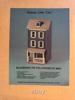 Walmer Open Box VTG Blueberry Pie Doll House #461 Wood Dollhouse Kit