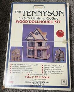 Whitney The Tennyson A 19th Century-Gothic Wood Dollhouse Kit Made In USA READ